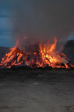 Die Osterfeuer in Lehrte