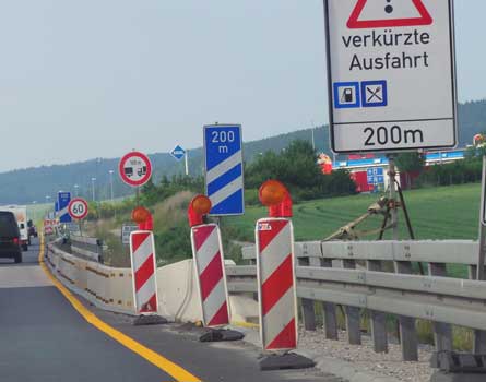 Erneuerung der A 37 – Vorarbeiten auf der A 2, 7, 37