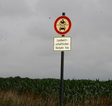 Diebstahl von Verkehrszeichen in Obershagen