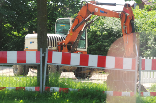 Sperrung der „Hinterstraße“ in Wassel