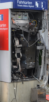 Fahrkartenautomat in Döhren gesprengt