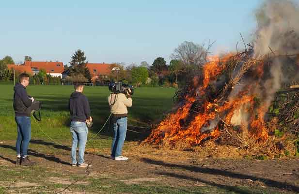 Osterfeuer in Müllingen-Wirringen