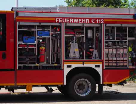 Brandstiftung an einem Container in Lehrte