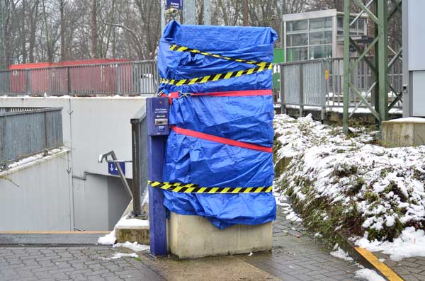 Fahrkartenautomat in Kirchrode gesprengt