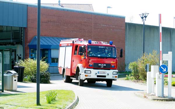 Brand in der Justizvollzugsanstalt Sehnde