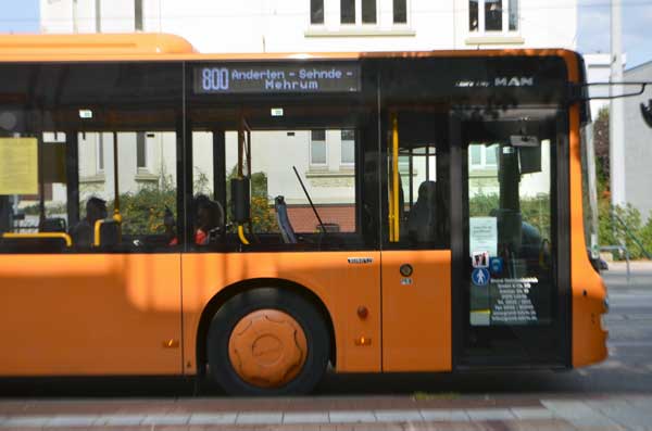 Buslinie 390: Verlegung der Haltestelle Sehnde /Am Ahrenbergen