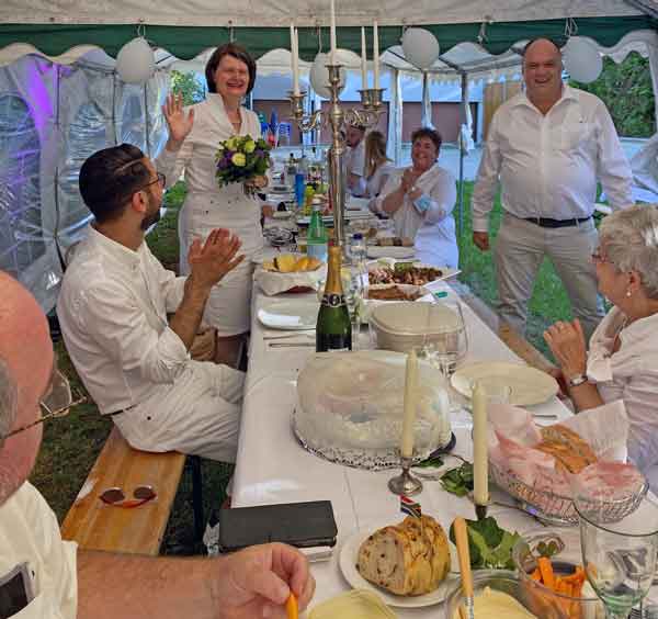 Einladung zum Diner en blanc in Ilten