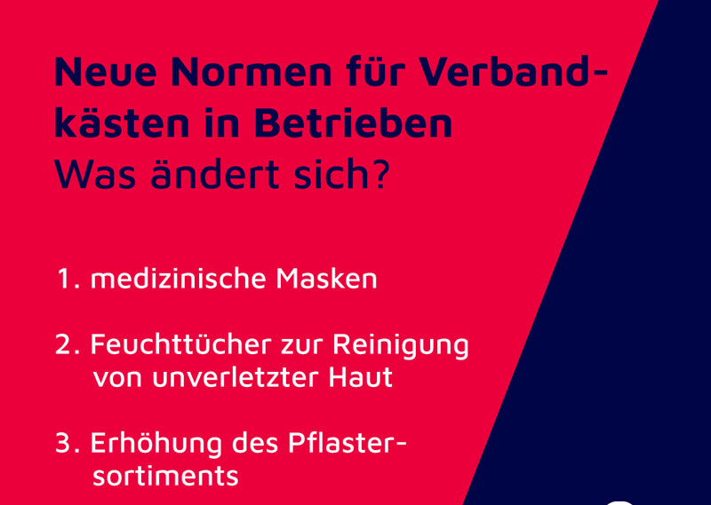 Neue Normen für Verbandkästen in Betrieben – was ändert sich?