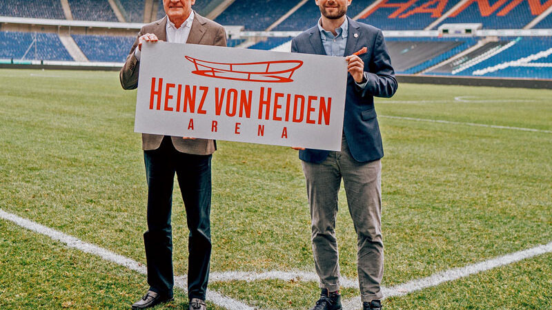 Neuer Namensgeber steht fest: 96 spielt künftig in der „Heinz von Heiden-Arena“