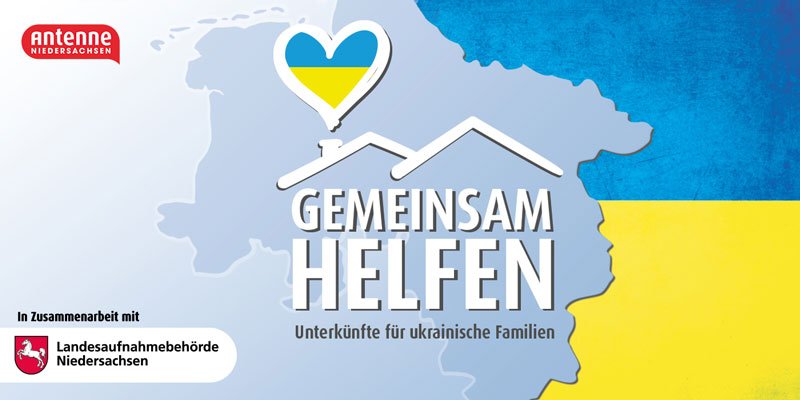 Gemeinsam helfen – Antenne Niedersachsen bietet Vermittlungsportal für ukrainische Familien