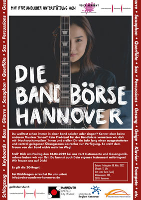 „Die Bandbörse Hannover“ : neues Projekt für Jugendliche 