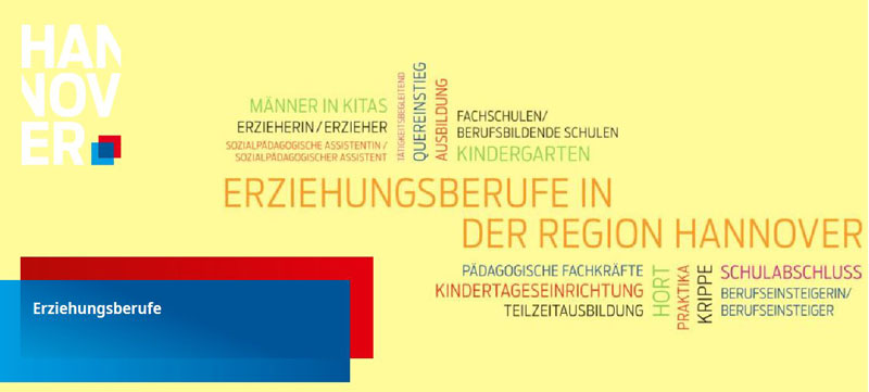 Broschüre der Region Hannover gibt Überblick über Erziehungsberufe