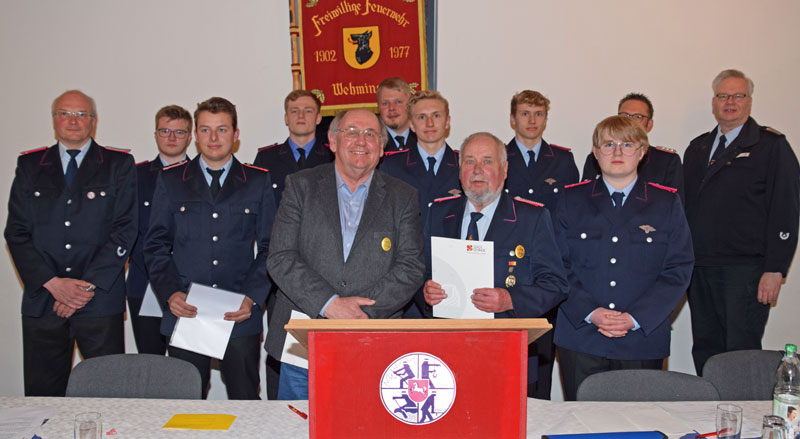 Wehminger Ortsfeuerwehr versammelt sich zum Jahresrückblick