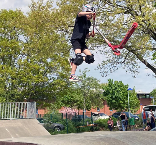 Knappe Entscheidungen beim 3. Lehrter Stunt Scooter Contest