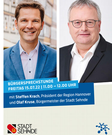 Regionspräsident Steffen Krach zu Besuch und zum Dialog in Sehnde