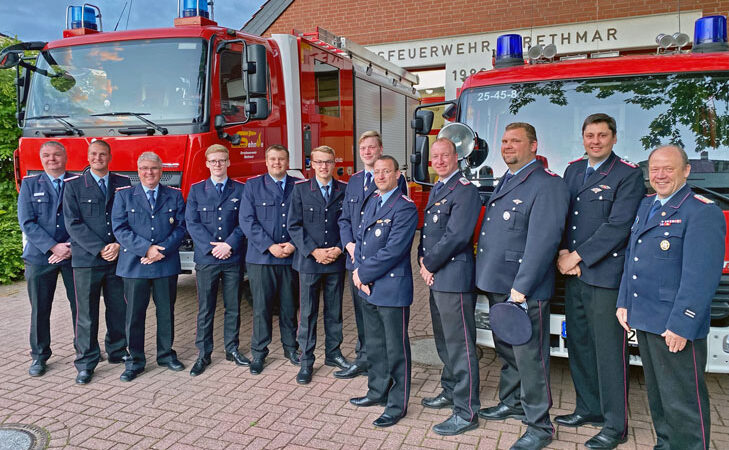 Jahreshauptversammlung der Ortsfeuerwehr Rethmar – 70-jährige Mitgliedschaft geehrt