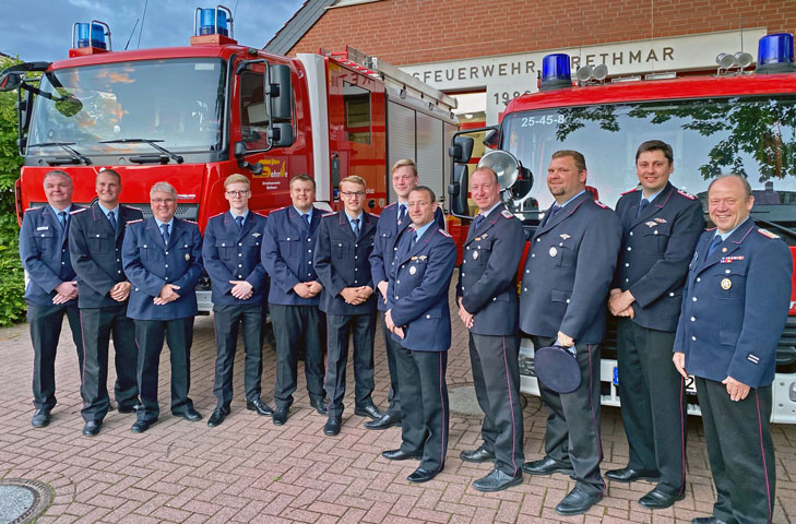 Jahreshauptversammlung der Ortsfeuerwehr Rethmar – 70-jährige Mitgliedschaft geehrt