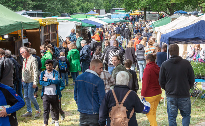 Familienprogramm mit Streichelzoo und Riesenseifenblasen beim Pferde- und Hobbytiermarkt