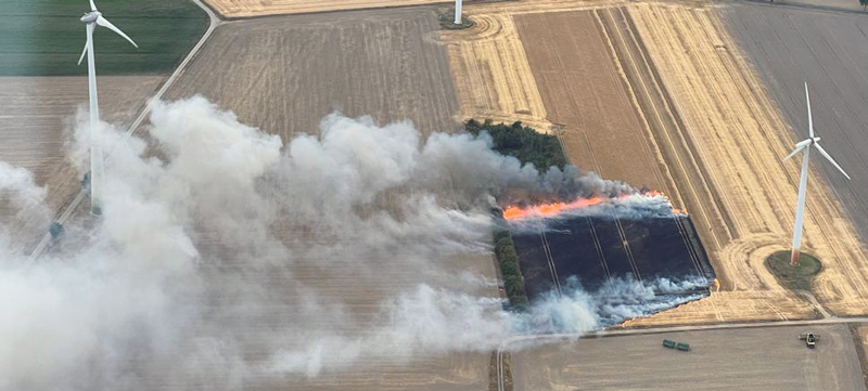 Erneuter Flächenbrand im Stadtgebiet Lehrte