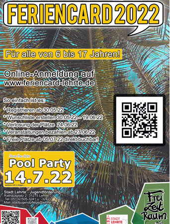 Pool Party im Lehrter Freibad zu Ferienbeginn