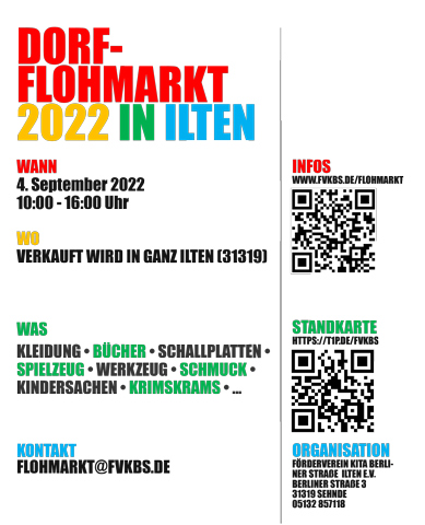 Dorfflohmarkt in Ilten Anfang September