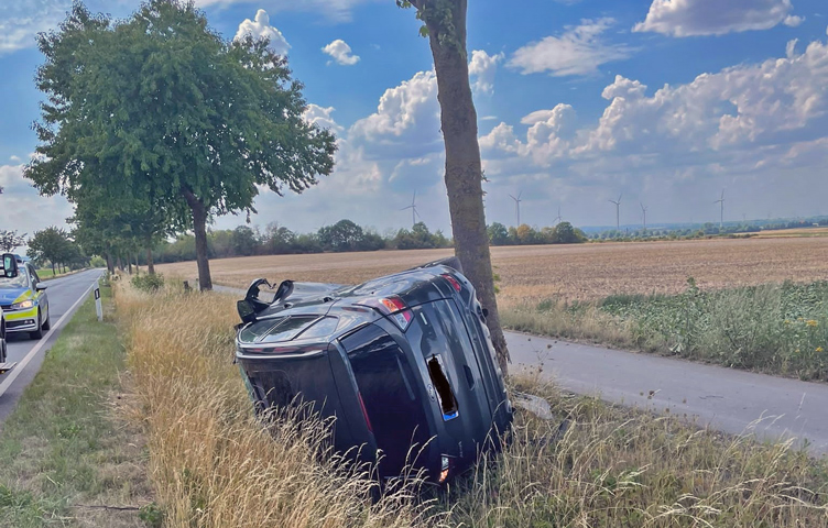 Verkehrsunfall auf der B 494 bei Hohenhameln