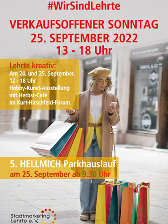 Zweitägige Hobby-Kunst-Ausstellung in Lehrte und 5. Parkhauslauf mit verkaufsoffenem Sonntag