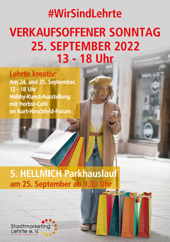 Zweitägige Hobby-Kunst-Ausstellung in Lehrte und 5. Parkhauslauf mit verkaufsoffenem Sonntag
