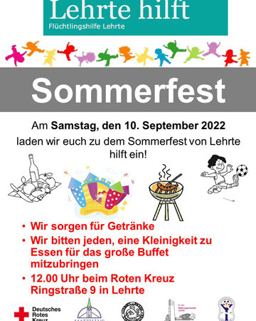 Sommerfest von „Lehrte hilft“