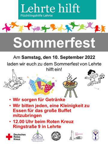 Sommerfest von „Lehrte hilft“