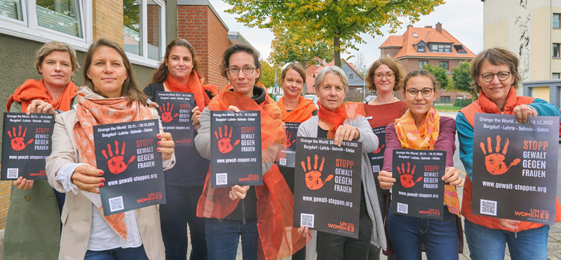 Gewalt gegen Frauen geht uns alle an! – Auftakt zur Kampagne „Orange the World“