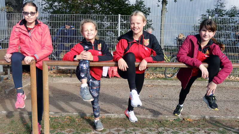 Platz 1 bis 4 bei den U14 für MTV-Läuferinnen in Bothfeld