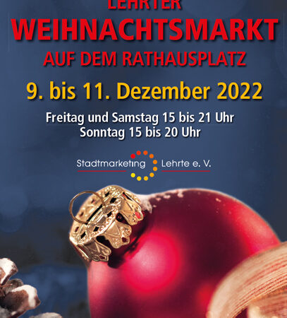 Lehrter Weihnachtsmarkt jetzt auf dem Rathausplatz