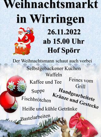 Weihnachtsmarkt in Wirringen