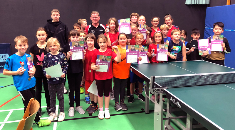 Bundesweite Tischtennis-Aktion: Viel Spaß bei den Sehnder Tischtennis mini-Meisterschaften