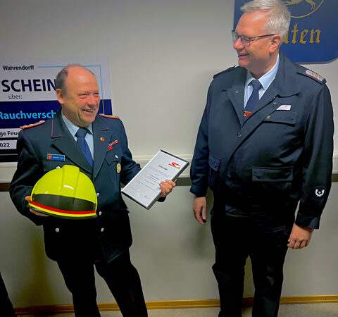 Ehrung bei der Jahresabschlusssitzung des Sehnder Stadtfeuerwehrkommandos