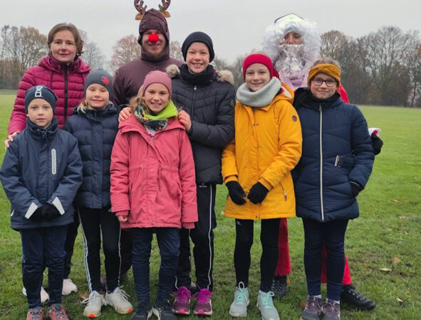 Kinder des TVE Sehnde beim Nikolauslauf vorne dran