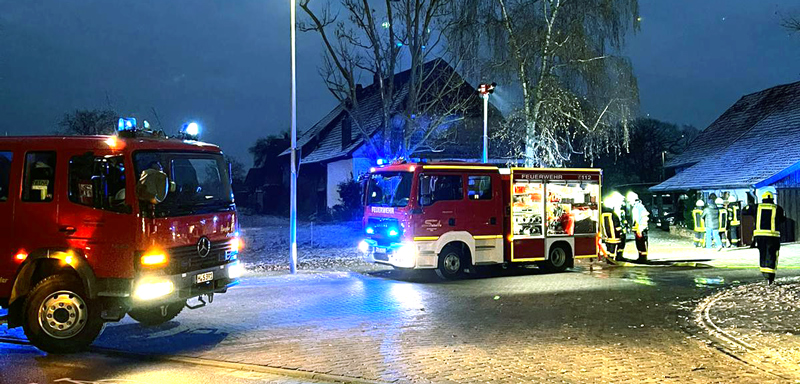 Update: Schornsteinbrand in Bilm endet glimpflich