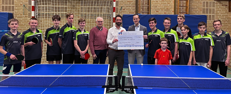 Neue Tischtennistische für die TSG Ahlten dank Crowdfunding