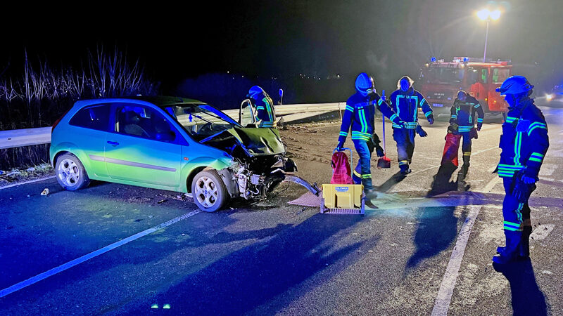 Verkehrsunfall auf der Kreisstraße bei Höver