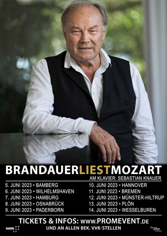 MOZART! Brandauer liest Mozart: Jubiläums-Tournee 80 Jahre Klaus Maria Brandauer