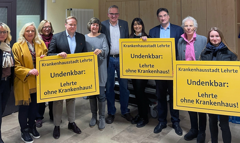 Gruppe CDU/FDP besucht Krankenhaus Lehrte – Kampf um Erhalt geht weiter