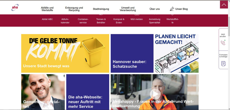 Neuer Web-Auftritt von aha mit mehr Service