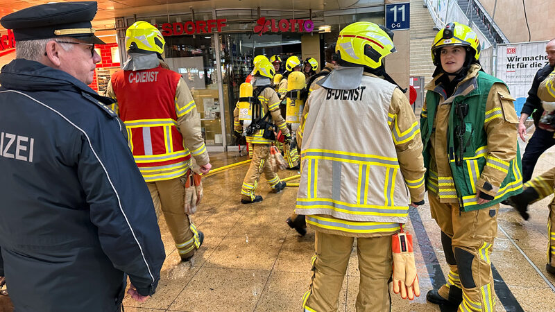 Brand im Hauptbahnhof Hannover