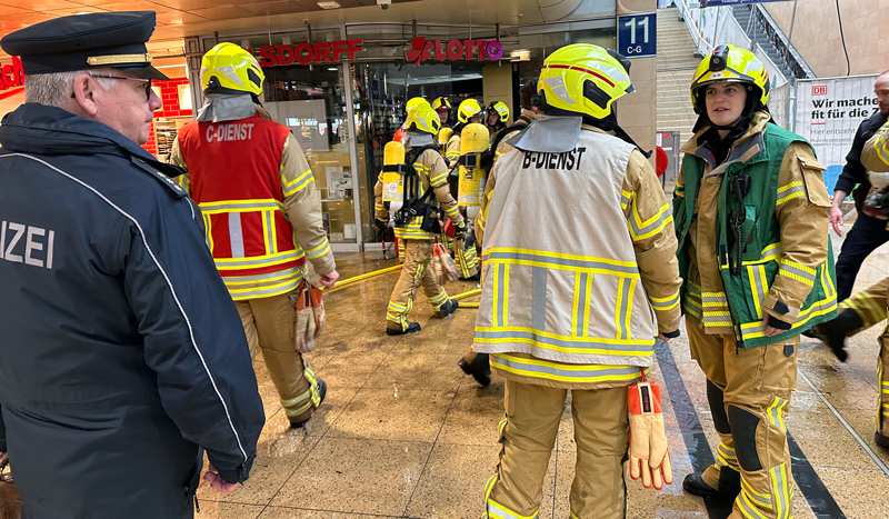 Brand im Hauptbahnhof Hannover