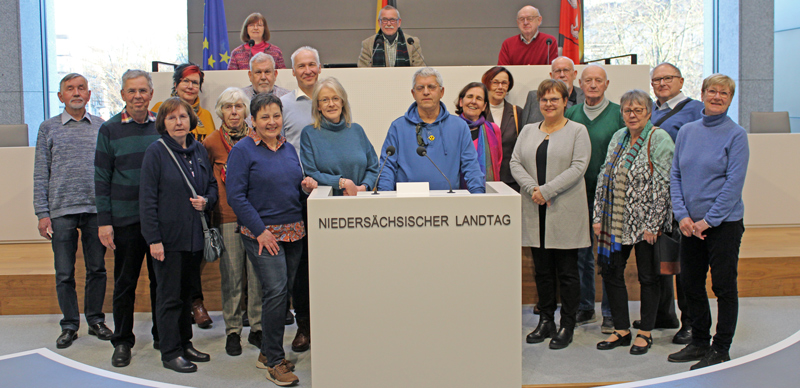 Seniorenbeirat Sehnde besucht den Niedersächsischen Landtag