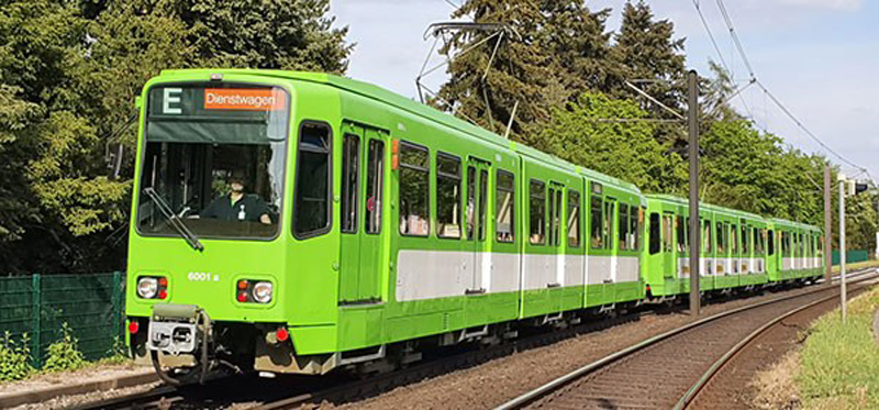 40 Jahre 3-Wagen-Zug: Sonderfahrt mit grüner Stadtbahn