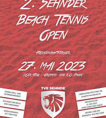2. Sehnder Beach Tennis Open beim TVE Sehnde