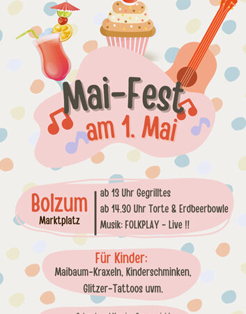 Maifest mit Live-Musik in Bolzum