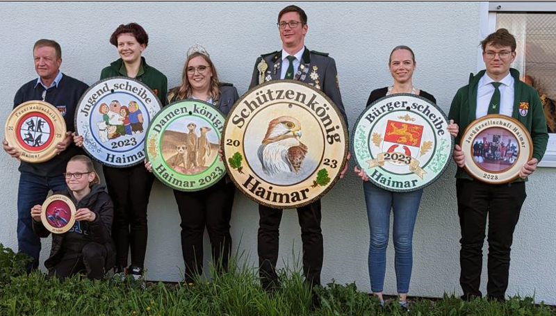 Proklamation der neuen Könige und das Schützenfest in Haimar